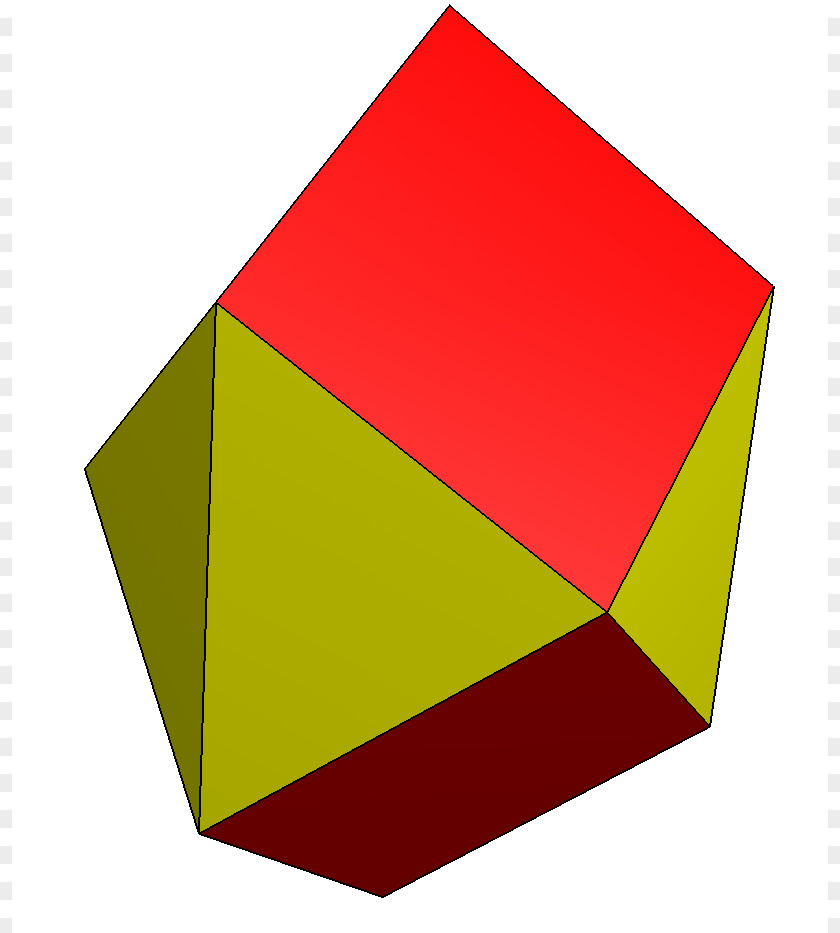 Face Trapezo-rhombic Dodecahedron Square PNG