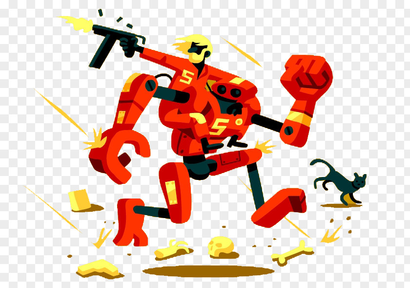 Fighting Robots Toy Poodle Robot Illustration PNG