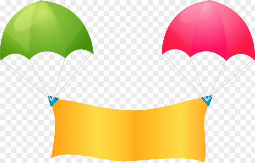 Hot Air Balloon Banner Web Clip Art PNG