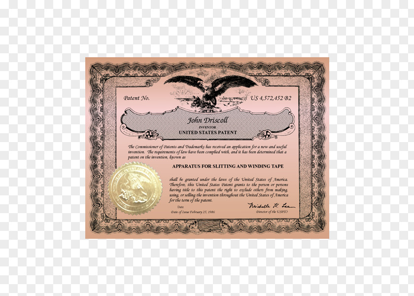 Patent Certificate Turtle Sponge Bathing Picture Frames Shower PNG
