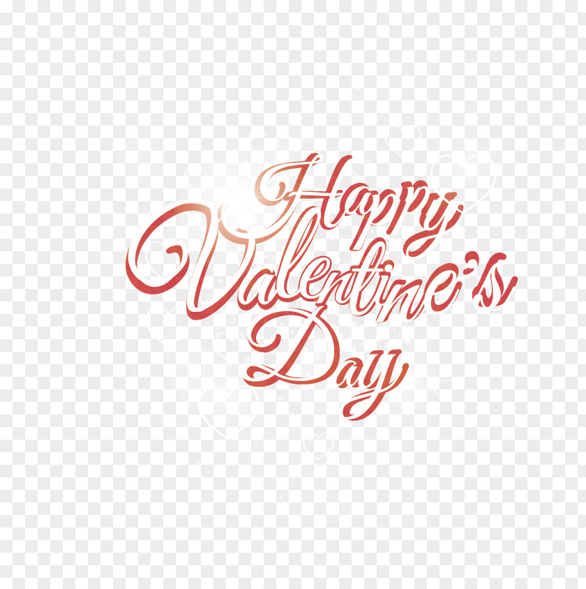 Vector Happy Valentine's Day Everyone Font PNG