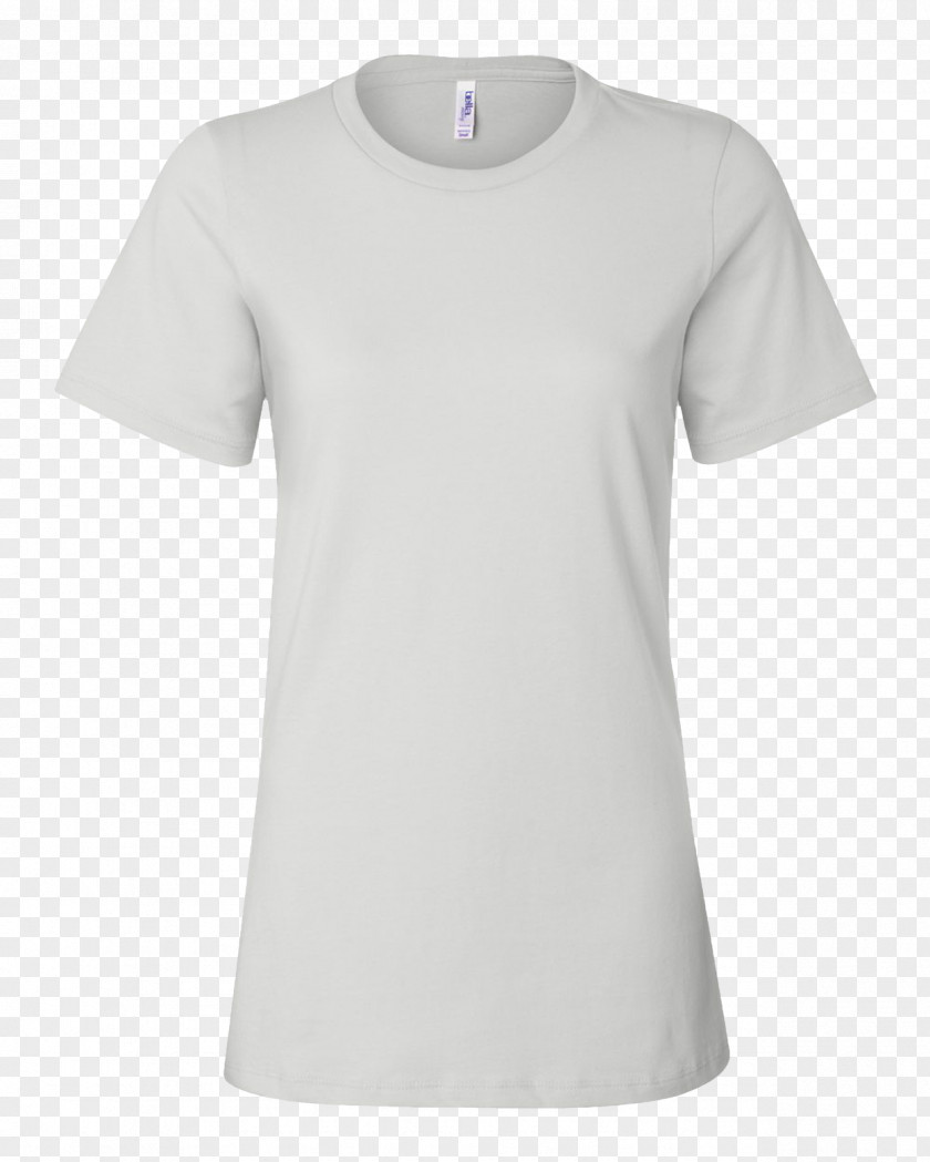 White Short Sleeve T-shirt Neckline Crew Neck PNG