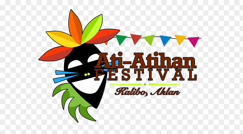 Design Ati-Atihan Festival Logo Kalibo Ati People Graphic PNG
