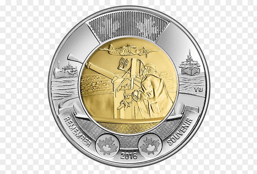 Financial Gold Coins Canada In Flanders Fields Battle Of The Atlantic Toonie Australian Two-dollar Coin PNG