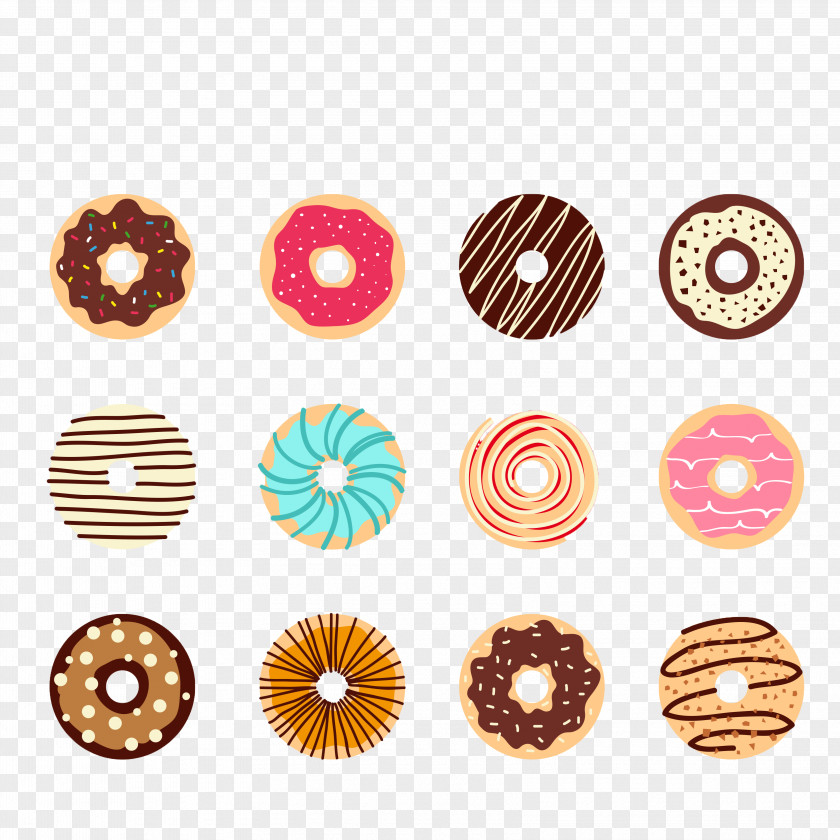 Floating Donut Doughnut Ice Cream Cone Dessert Clip Art PNG