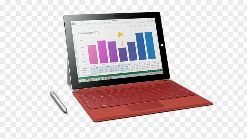 Microsoft Surface Pro 3 Computer Keyboard PNG