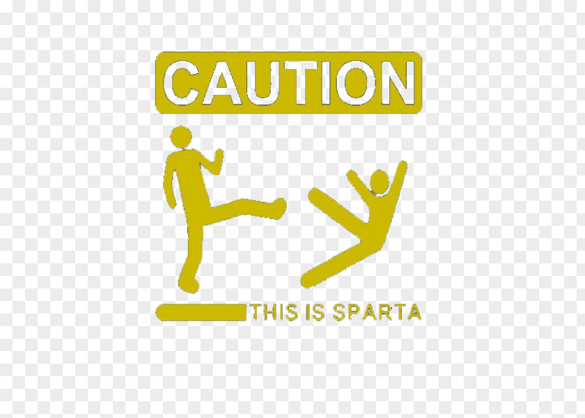 This Is Sparta Caution Logo Brand Clip Art PNG