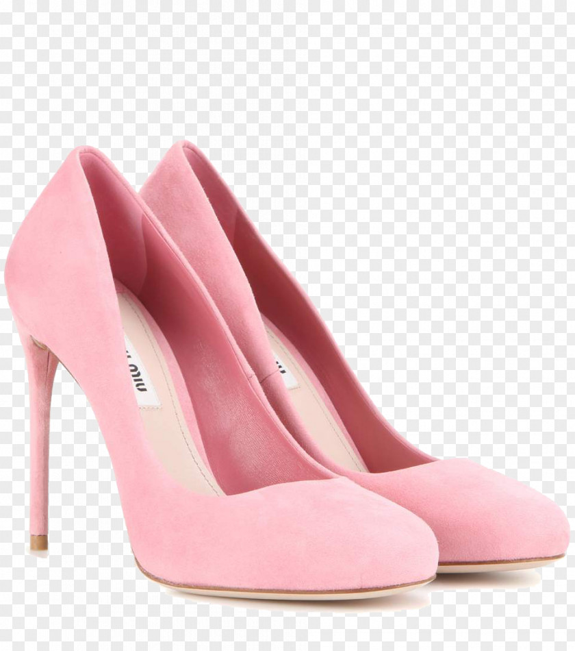 Pink High Heels Court Shoe High-heeled Footwear Suede PNG