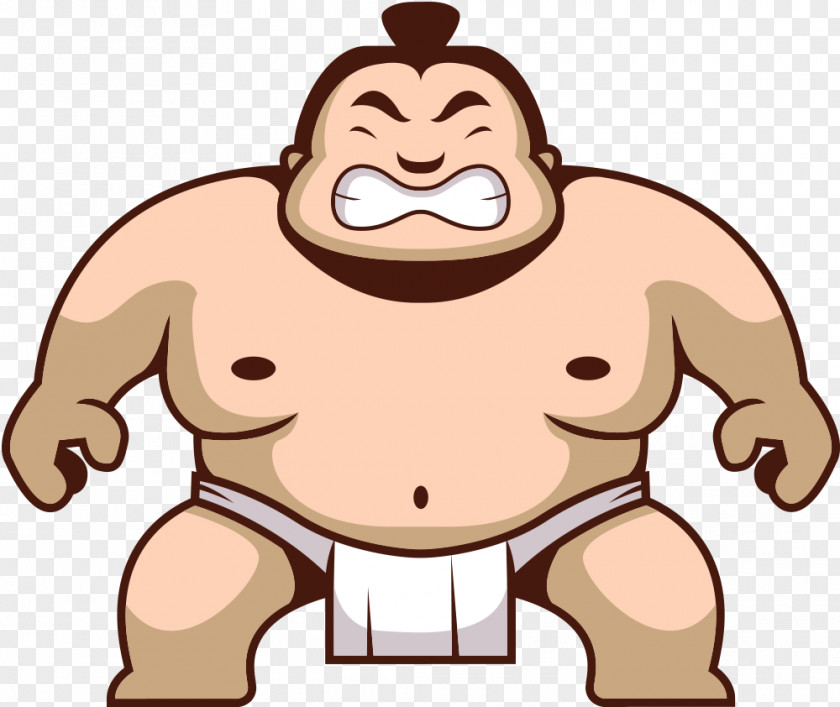 Sumo Cartoon Rikishi Royalty-free PNG