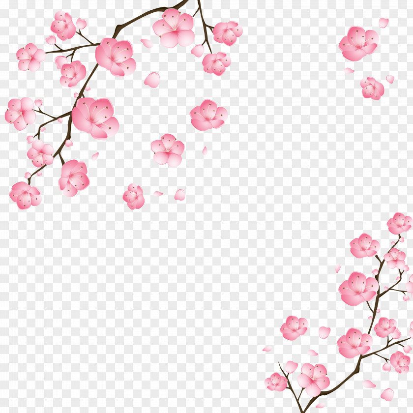 Chinese Style Plum Vector Chinoiserie Papercutting Blossom PNG