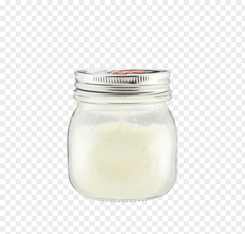 Mason Jar Dairy Food Milk Glass PNG