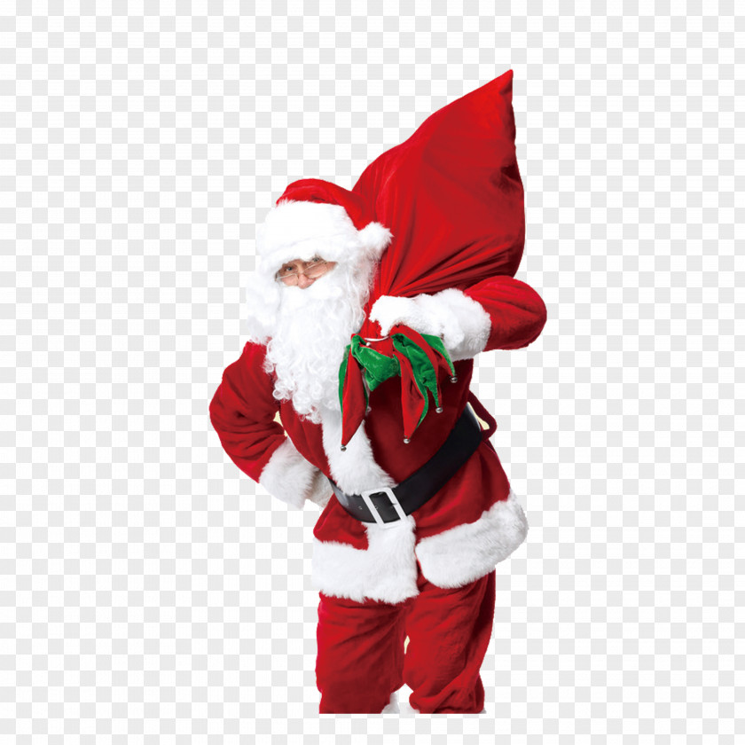 Santa Claus Rudolph Christmas Ornament PNG