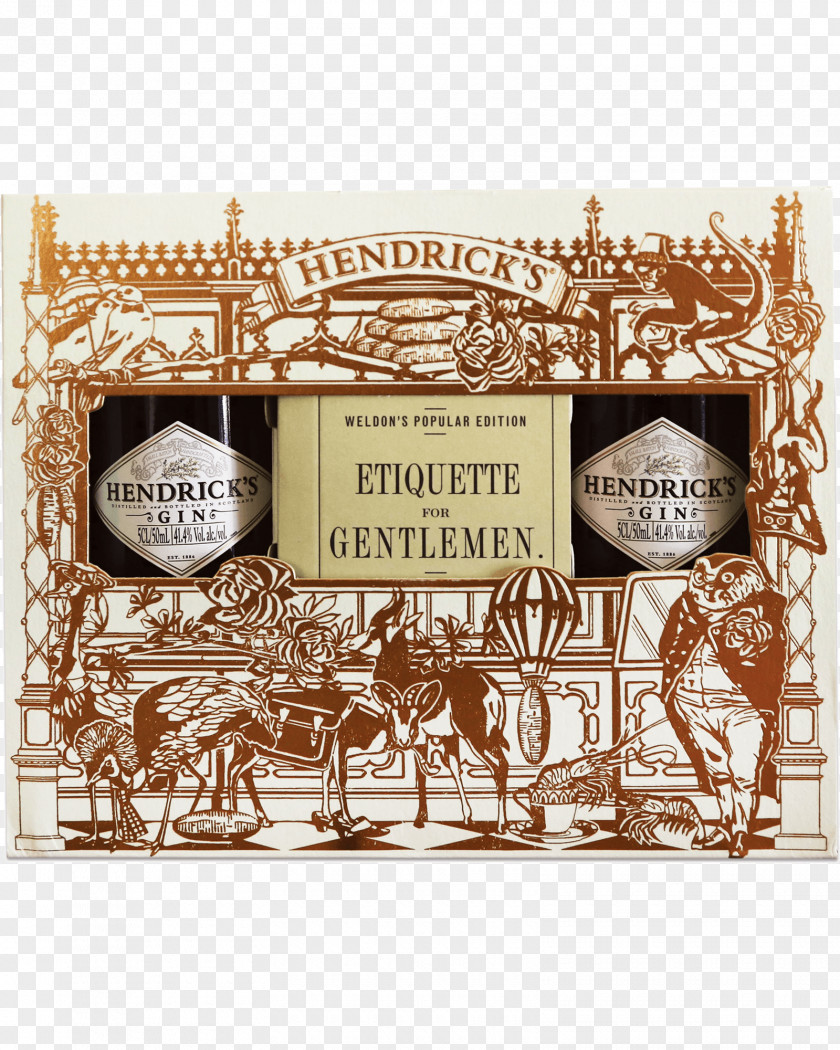 Bottle Hendrick's Gin Hip Flask Whiskey Distilled Beverage PNG