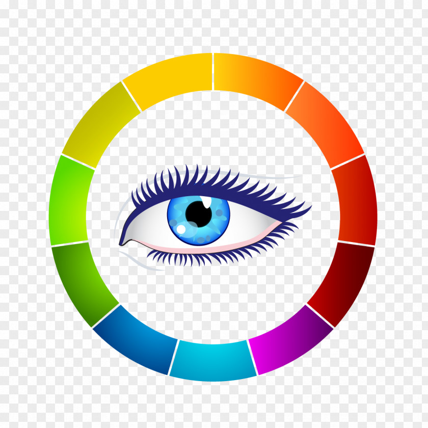 Vector Colored Circles Eye Paper Pen Color Doodle Drawing PNG