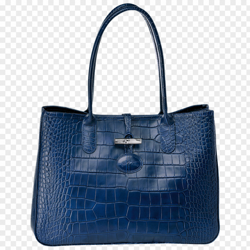 Bag Tote Leather Blue Handbag PNG