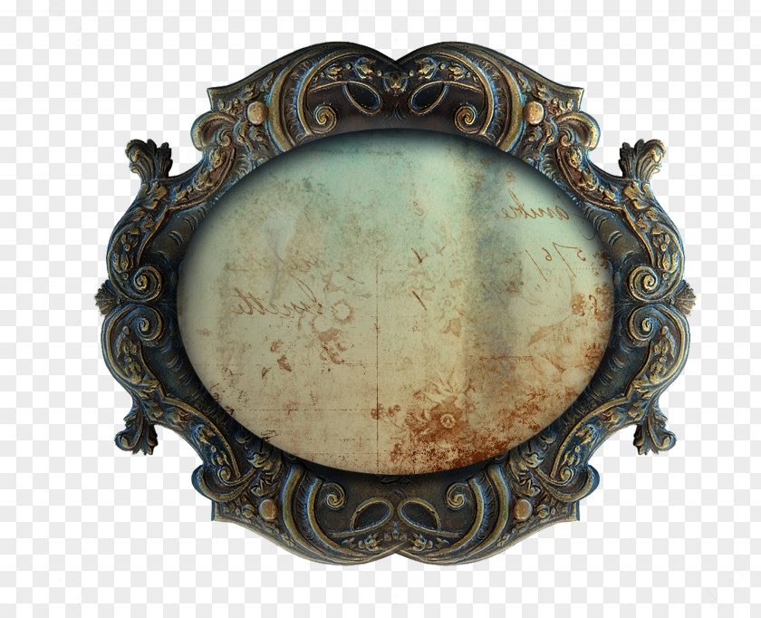 Brown Pattern Bronze Mirrors Mirror Copper PNG