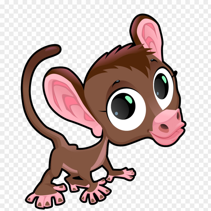 Cartoon Little Donkey Material Mouse Clip Art PNG
