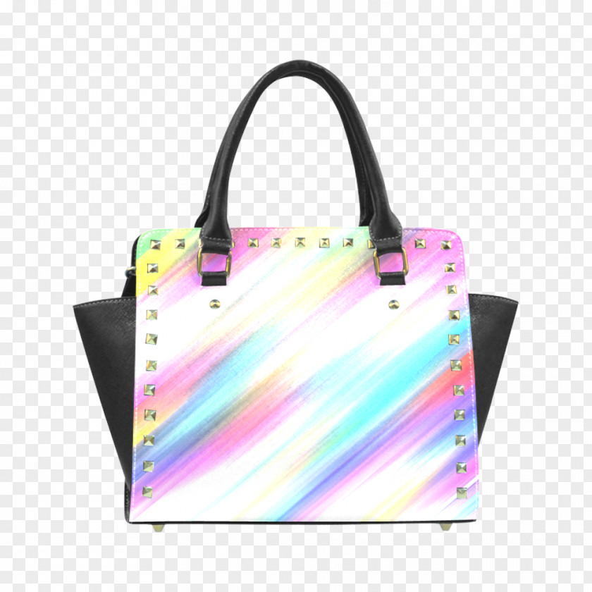 Rainbow Abstract Tote Bag Handbag Clothing Leather PNG