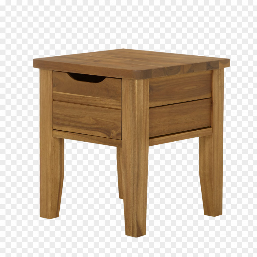 Table Bedside Tables Drawer Wood Stain PNG