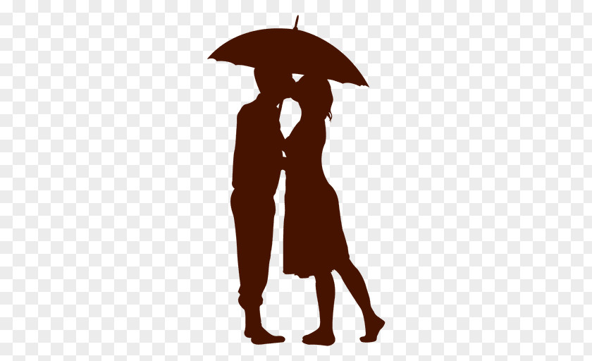 Silhouette Couple Drawing PNG