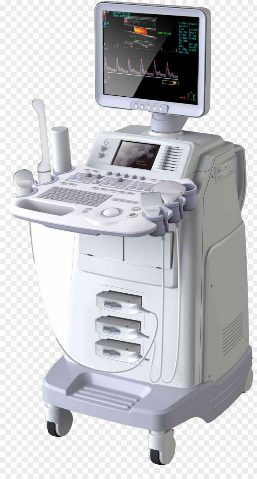 Ultrasonography 3D Ultrasound Doppler Echocardiography Medical Equipment PNG