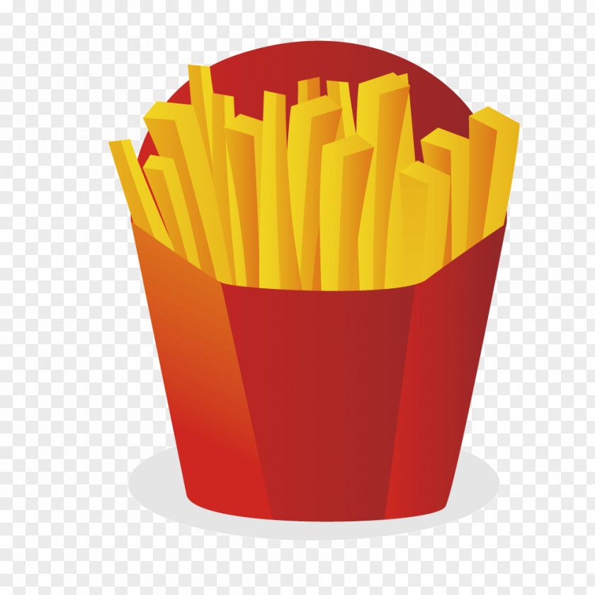 Vector Paper Bag French Fries Hamburger Fast Food Junk PNG