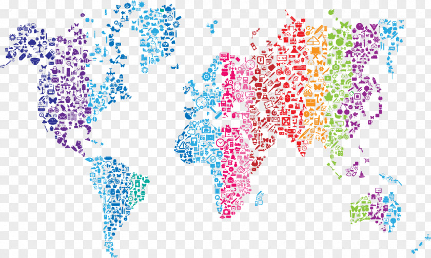 World Map Internet PNG