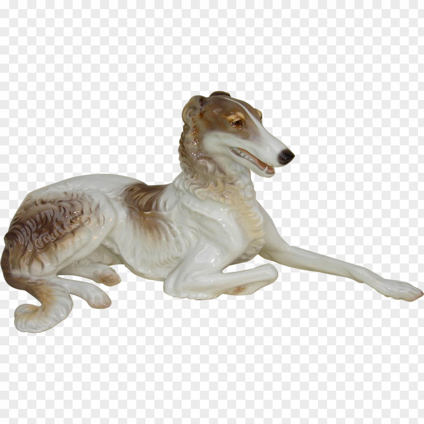 Borzoi Figurine Irish Wolfhound Porcelain Dog Breed PNG