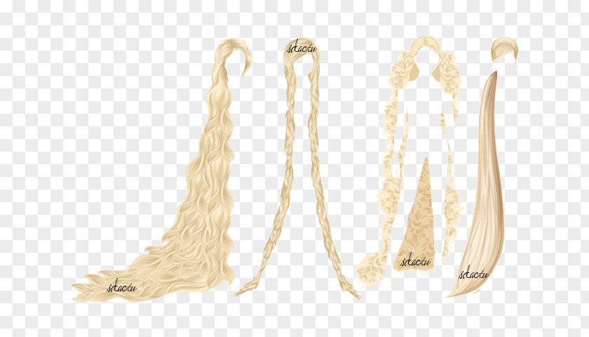Rapunzel Hair Earring Wig Dress Jewellery Stardoll PNG