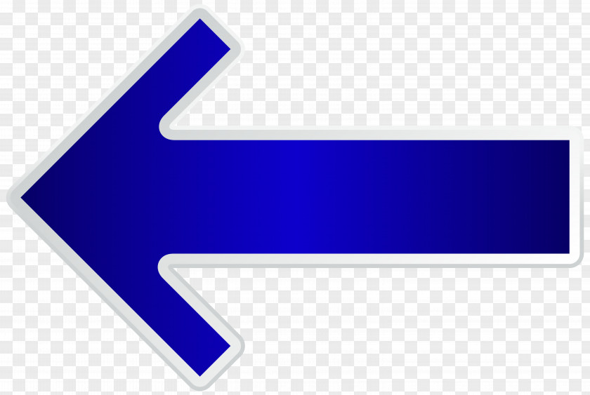 Arrow Blue Left Transparent Clip Art Image Line Brand Angle Logo PNG