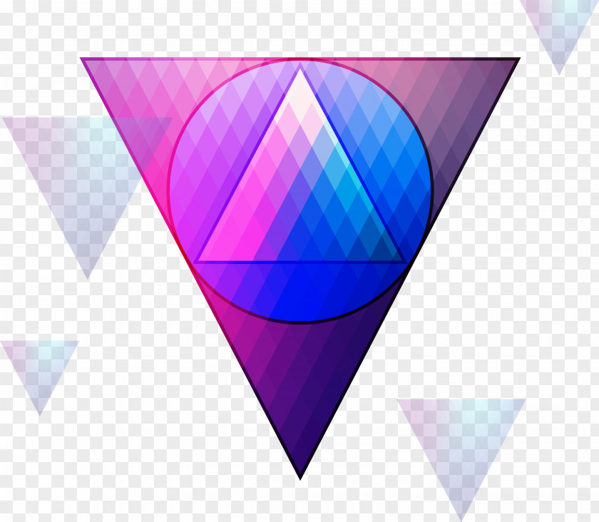 Colorful Triangle Element Euclid's Elements Desktop Wallpaper PNG