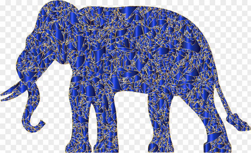Modern Art Silhouette African Elephant Clip PNG