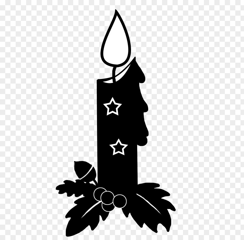 Silhouette Clip Art Image Christmas Candle PNG