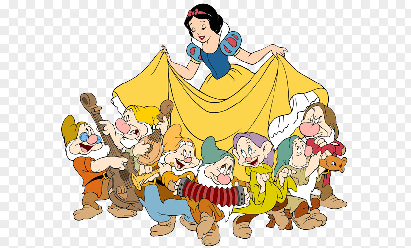 Snow White And The Seven Dwarfs Transparent Bashful Grumpy Clip Art PNG