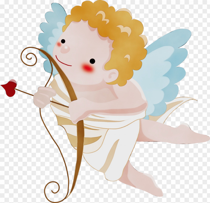 Sticker Fictional Character Angel Cartoon Cupid Clip Art PNG