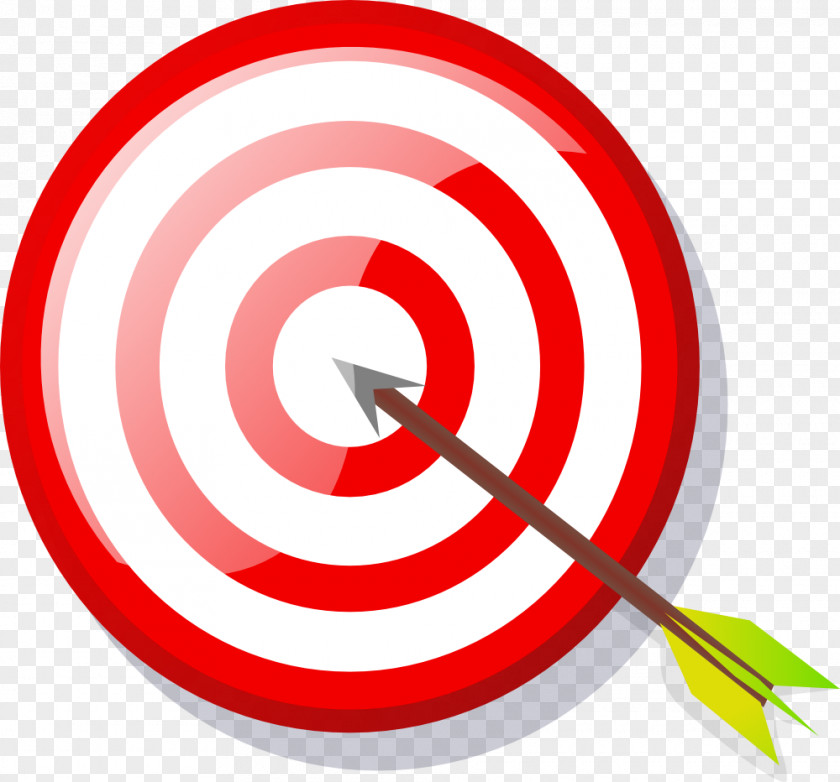 Target With Arrow Shooting Bullseye Clip Art PNG