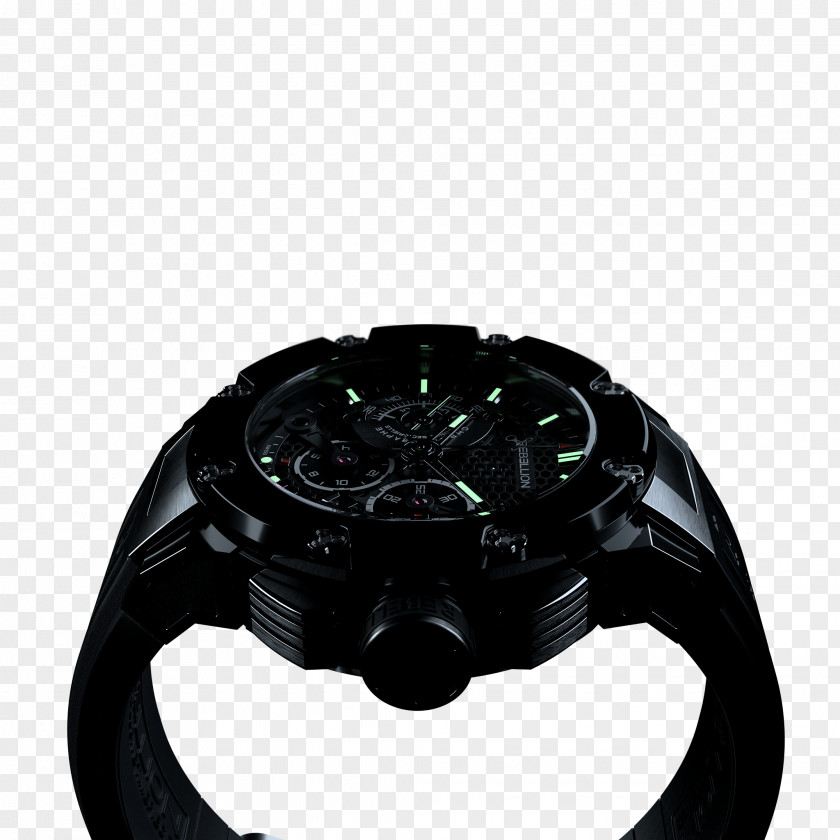 Predator Drone Chronograph Clock Face Tourbillon PNG