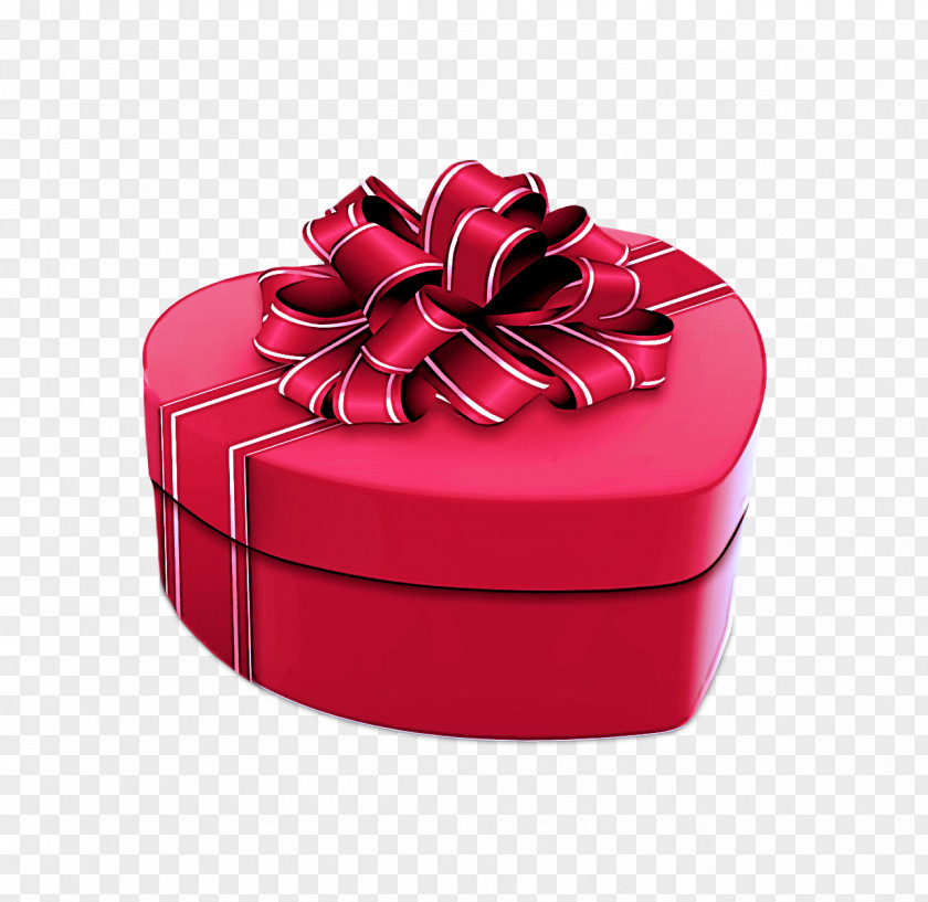 Red Pink Ribbon Petal Present PNG