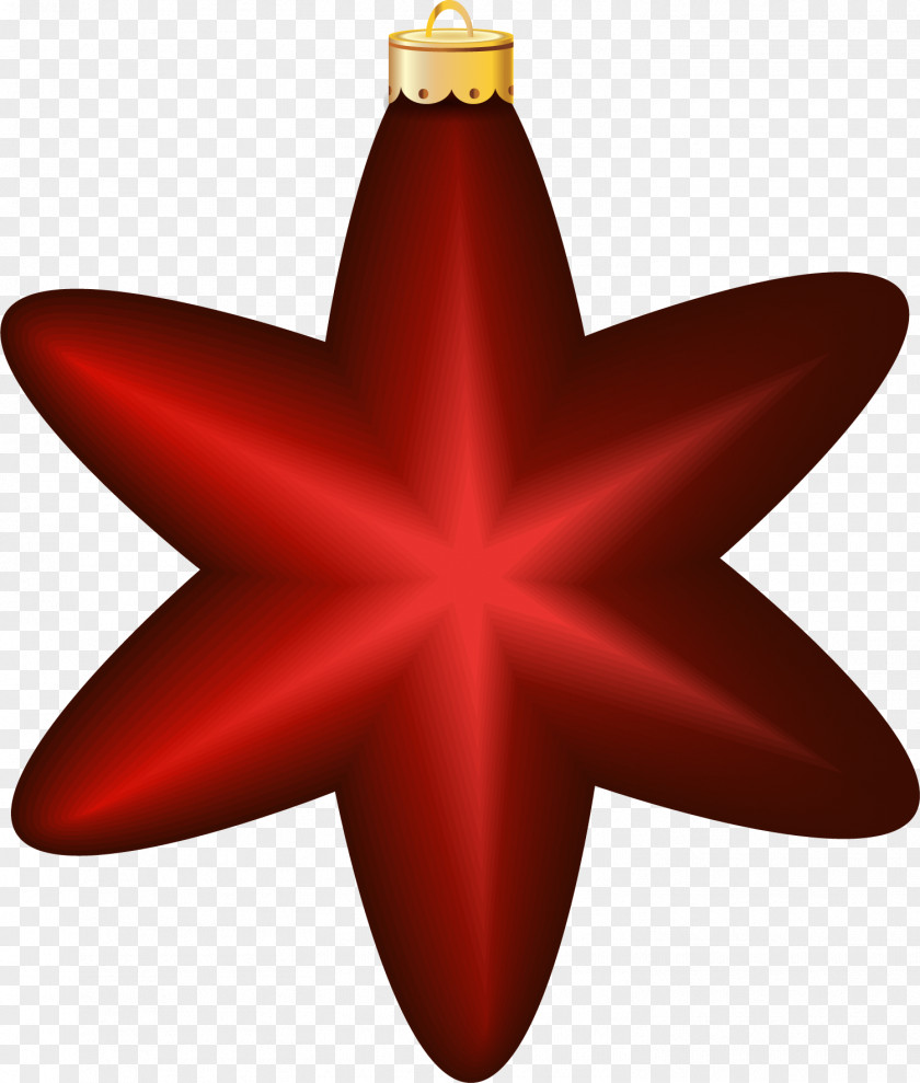 Red Star Ornaments Christmas Ornament PNG