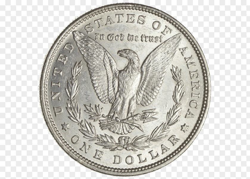 Silver Quarter Dollar Coin Morgan PNG