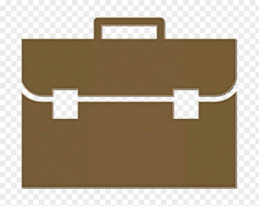 Business Icon Briefcase Frontal View Bag PNG
