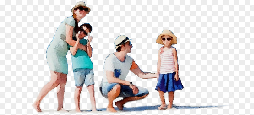 Family Taking Photos Together Kids Playing Cartoon PNG