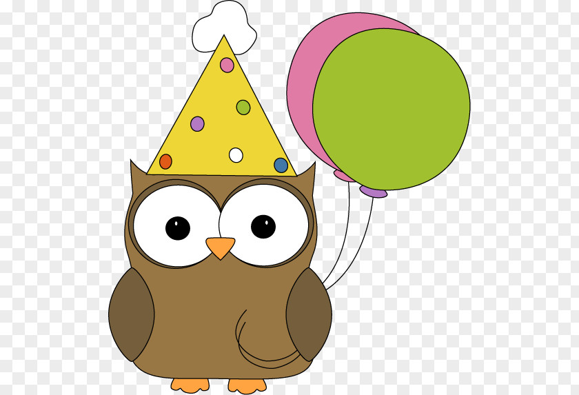 Free Owl Graphics Party Birthday Clip Art PNG