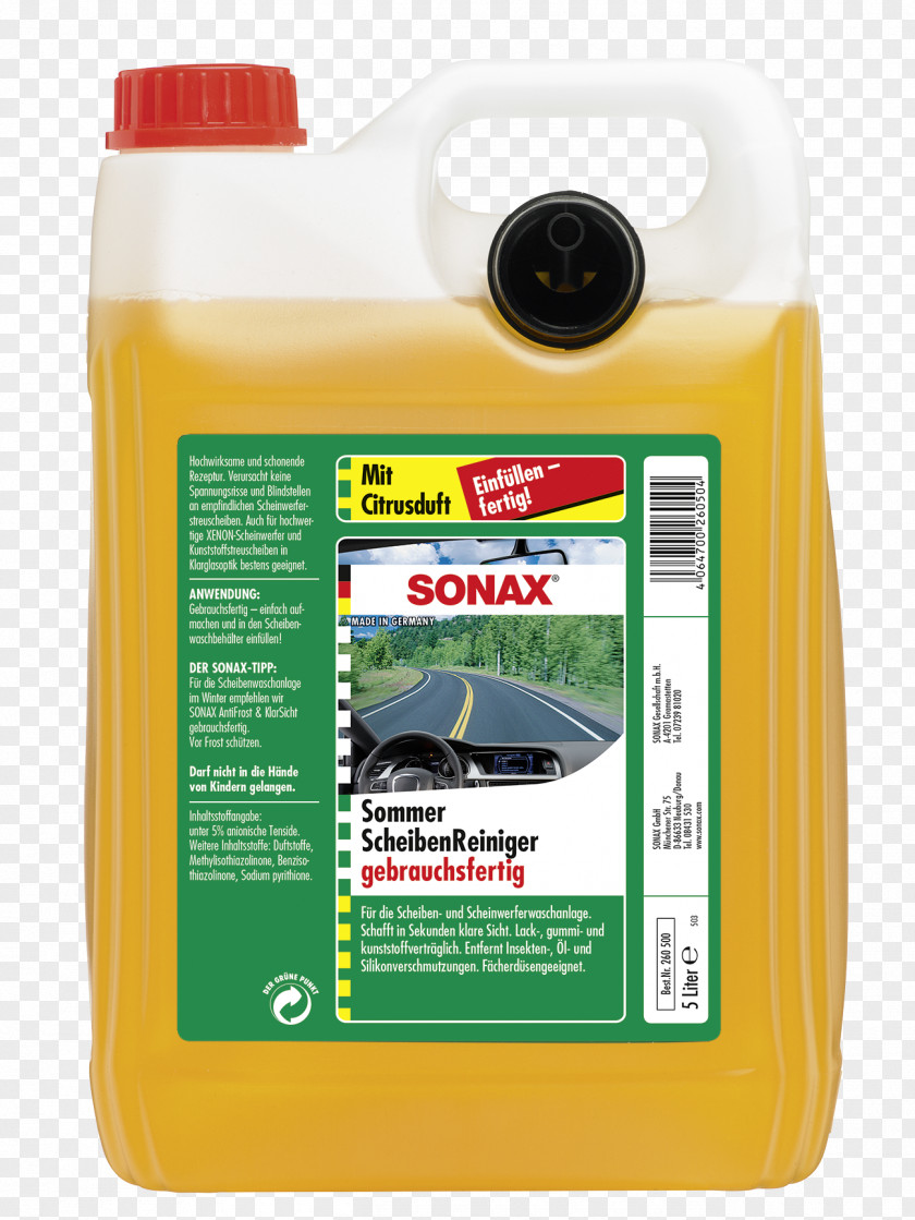 Car Sonax Liquid Liter Glass PNG