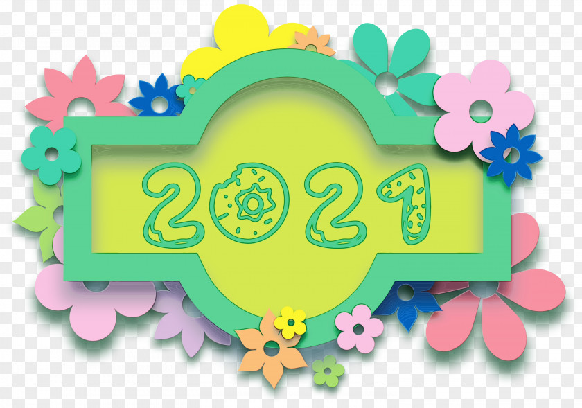 Computer Circle Green Flower Meter PNG