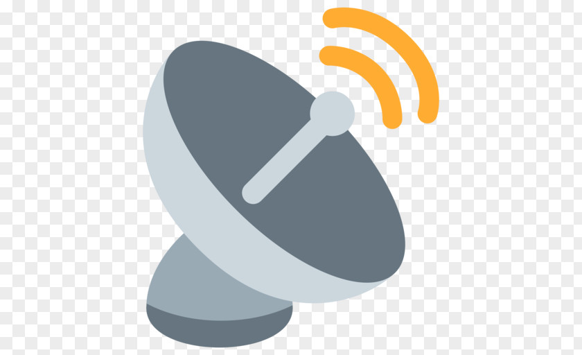 Emoji Satellite Dish Aerials Parabolic Antenna PNG