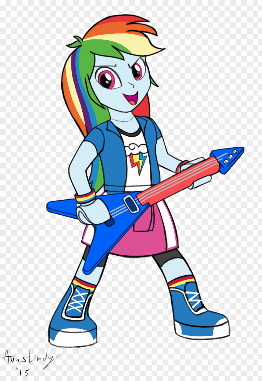 Gitar Rainbow Dash Equestria Girls Base DeviantArt Illustration Work Of Art Artist PNG