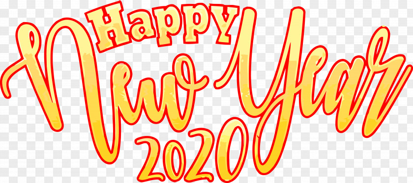 Text 2020 Happy New Year Years PNG