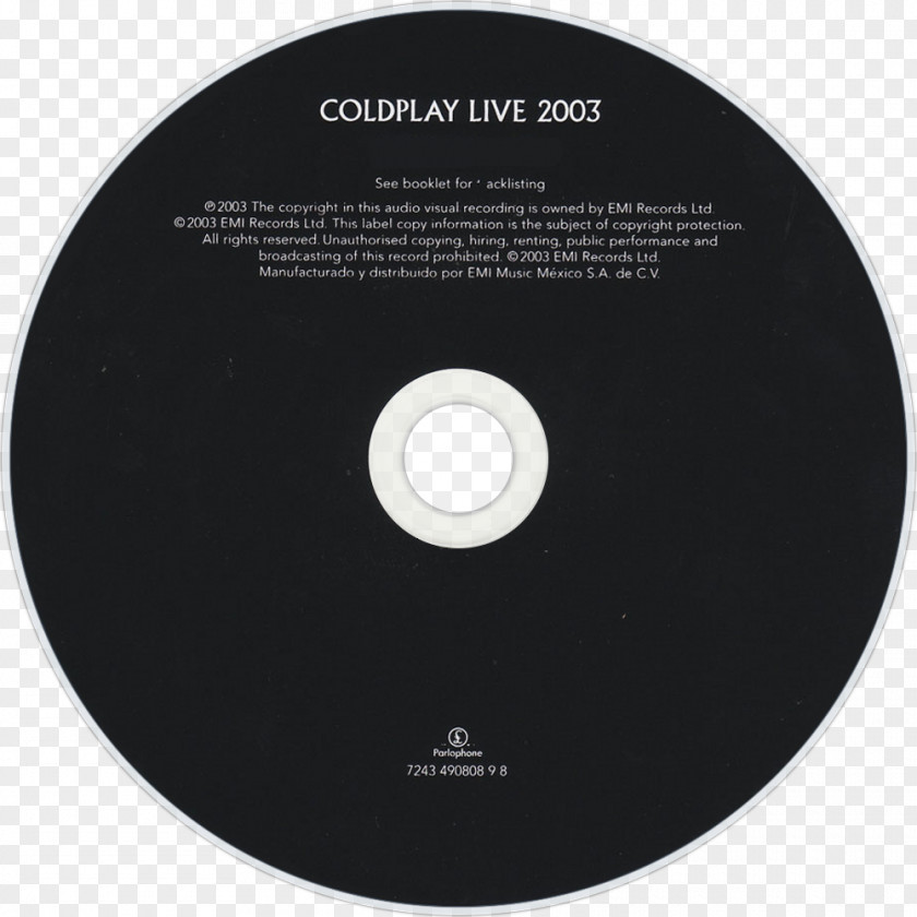 Coldplay Compact Disc Product Design Disk Storage Computer PNG