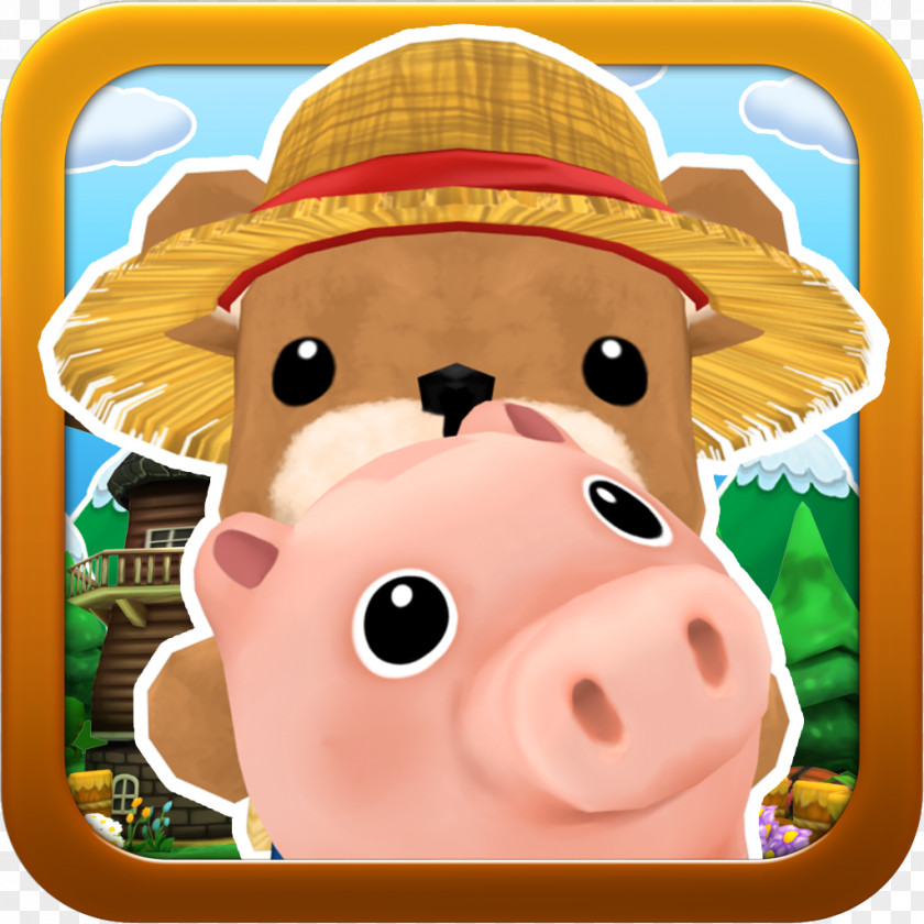 Farm Animals Pig Cartoon Character Snout PNG